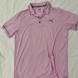 Puma Golf CLOUDSPUN Monarch Men's Golf Polo Shirt - Light Pink, Size M